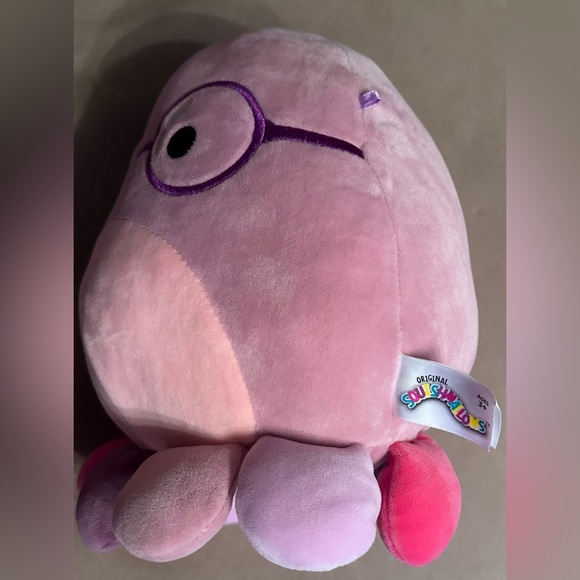 Kellytoy Beula the Octopus Back to School Glasses Squishmallow Plush Stuffed Toy - Picture 5 of 10